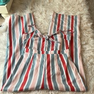 fun striped jumpsuit!